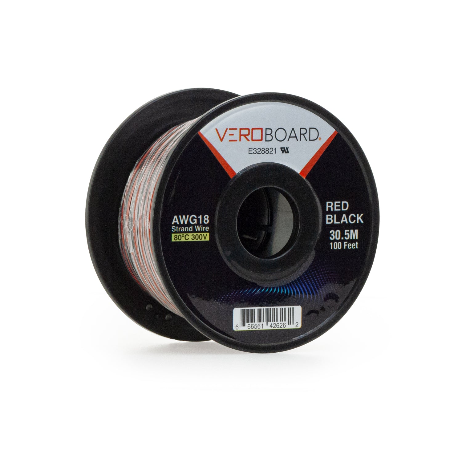Stranded Red-Black Wire 18AWG 30.5Meter(100 Feet)