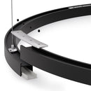 Type 45 Round Black hanging Aluminum LED Strip 60cm (23.6in) - ledlightsandparts