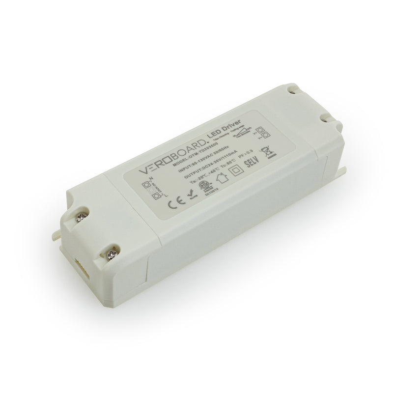 OTM-TD203500-1110-38 Constant Current LED Driver, 1110MA 24-36V 38W Dimmable - ledlightsandparts