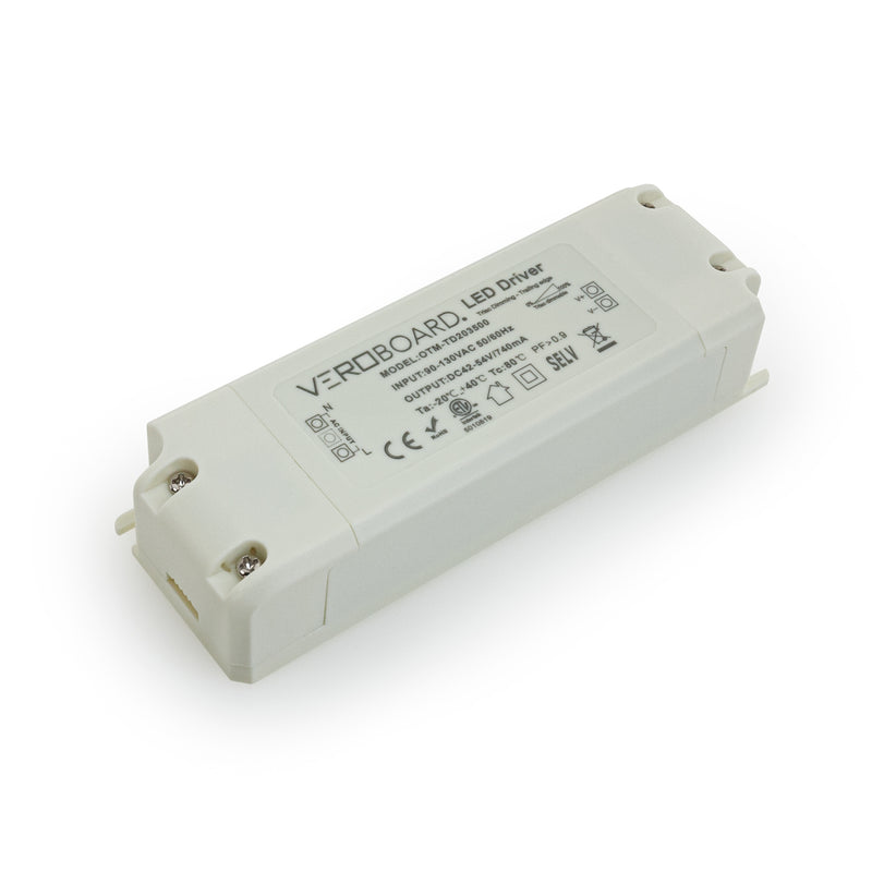OTM-TD203500-740-38 Constant Current LED Driver, 740mA 42-54V 38W Dimmable - ledlightsandparts