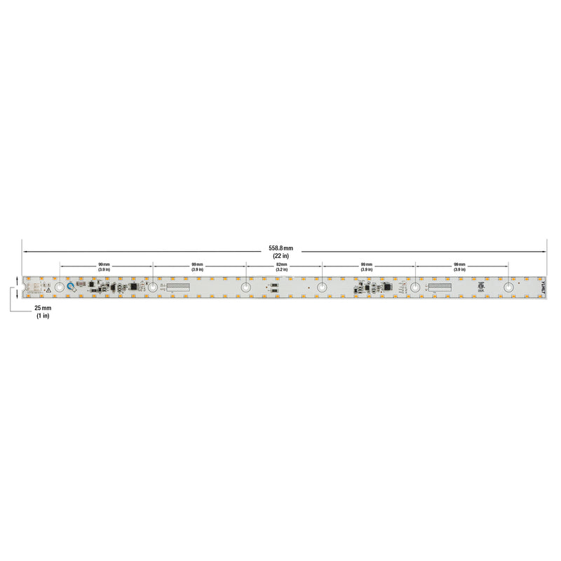 22inch Slim LED Module SLM 22-030W-930-120-S3-Z1B, 120V 30W 3000K(Warm White) - ledlightsandparts