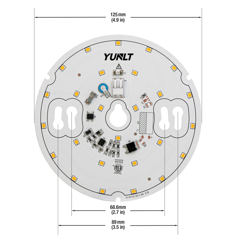 5 inch Round Disc LED Module DIS 05-012W-930-120-S3-Z1B, 120V 12W 3000K(Warm White), lightsandparts