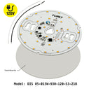 5 inch Round Disc LED Module DIS 05-015W-930-120-S3-Z1B, 120V 15W 3000K(Warm White), lightsandparts