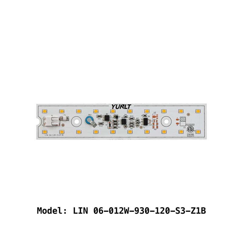 6inch Linear LED Module Driverless Engine LIN 06-012W-930-120-S3-Z1B, 120V 12W 3000K(Warm White),  led lighting, led strip, electronic, lighting, led, Canada, British Columbia, North America, international shipping, Ryunlt, LED panel, ZEGA, PCB board, ceiling light, Driverless. 