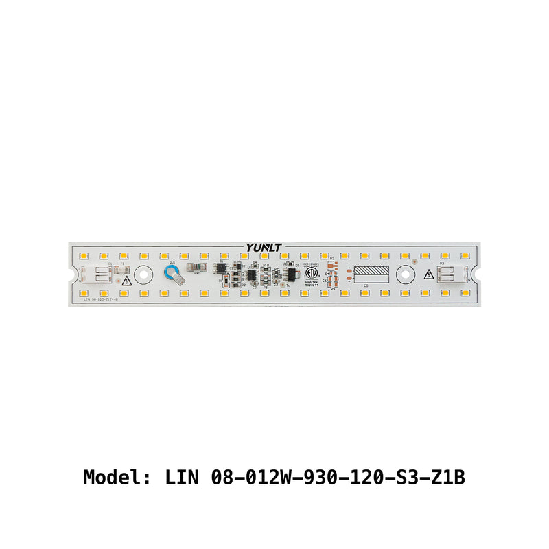 8inch Linear LED Module Driverless Engine LIN 08-012W-930-120-S3-Z1B, 120V 12W 3000K(Warm White),  led lighting, led strip, electronic, lighting, led, Canada, British Columbia, North America, international shipping, Ryunlt, LED panel, ZEGA, PCB board, ceiling light, Driverless.  