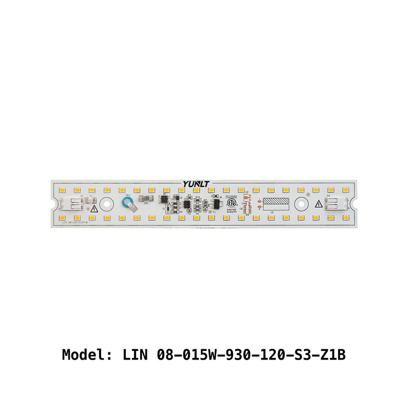8inch Linear LED Module Driverless Engine LIN 08-015W-930-120-S3-Z1B, 120V 15W 3000K(Warm White),  led lighting, led strip, electronic, lighting, led, Canada, British Columbia, North America, international shipping, Ryunlt, LED panel, ZEGA, PCB board, ceiling light, Driverless. 