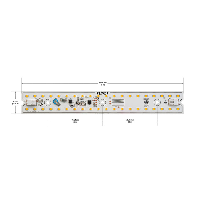 9inch Linear LED Module Driverless Engine LIN 09-010W-930-120-S3-Z1A, 120V 10W 3000K(Warm White), led lighting, led strip, electronic, lighting, led, Canada, British Columbia, North America, international shipping, Ryunlt, LED panel, ZEGA, PCB board, ceiling light, Driverless.