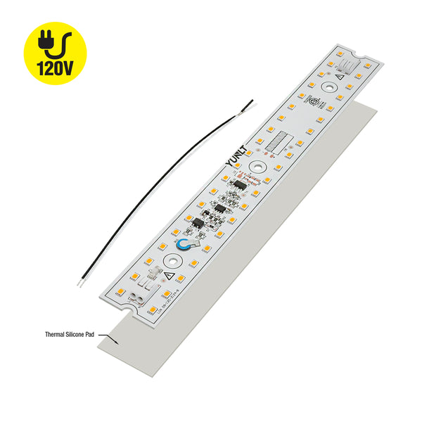 9 inch Linear LED Module Driverless Engine LIN 09-012W-930-120-S3-Z1B, 120V 12W 3000K(Warm White), lightsandparts