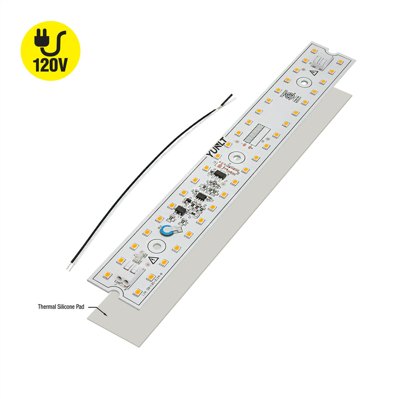 Led Linear Module Engine Red 9 inch Linear LED Module Driverless Engine, 120V 15W 3000K(Warm White)