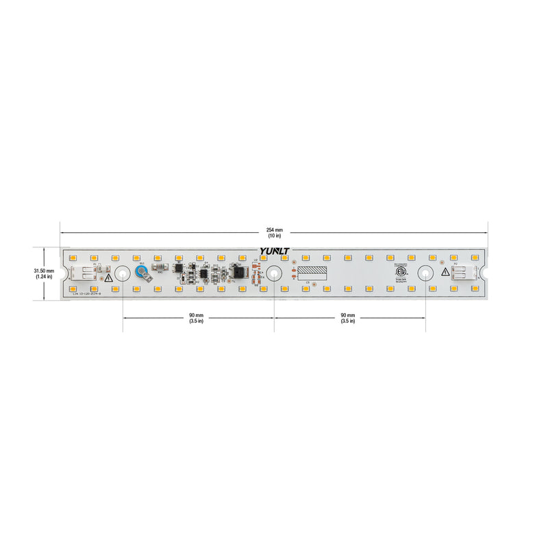 10inch Linear LED Module Driverless Engine LIN 10-015W-930-120-S3-Z1B, 120V 15W 3000K(Warm White) - ledlightsandparts