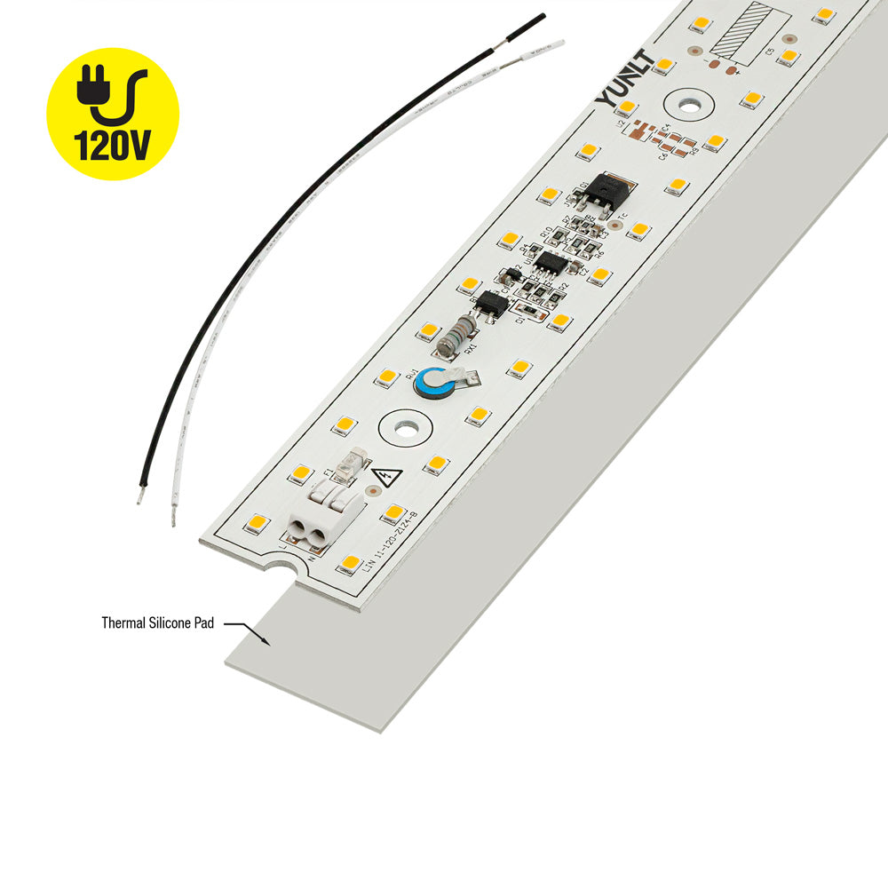 11 inch Linear LED Module Driverless Engine, 120V 15W 3000K(Warm White)
