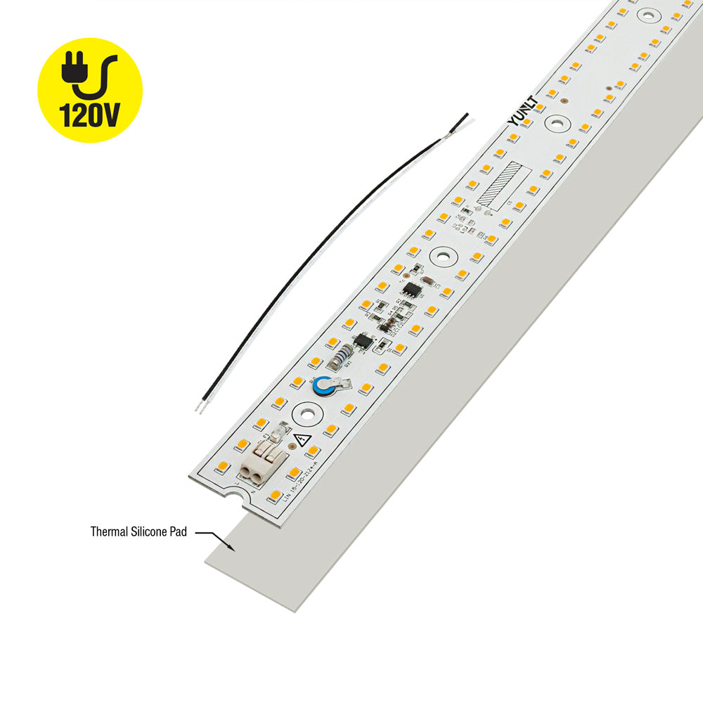 15 inch Linear LED Module Driverless Engine, 120V 10W 3000K(Warm White)