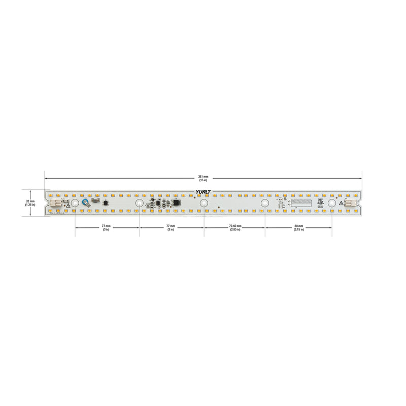15 inch Linear LED Module Driverless Engine LIN 15-020W-930-120-S3-Z1B, 120V 20W 3000K(Warm White), lightsandparts