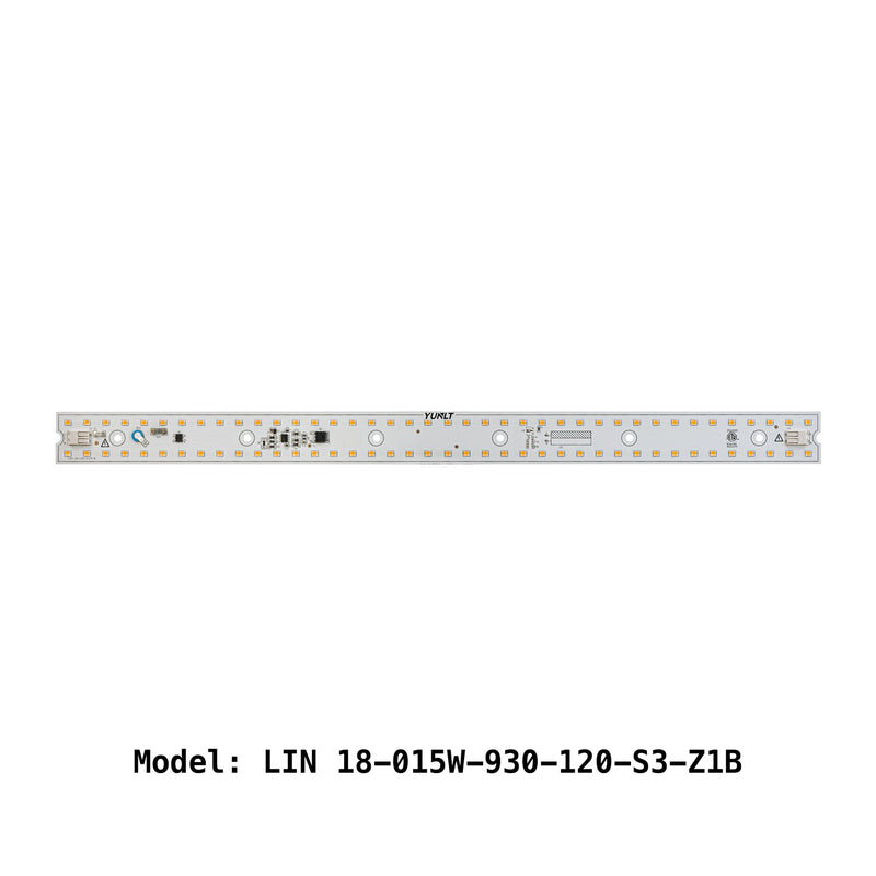 18 inch Linear LED Module Driverless Engine LIN 18-015W-930-120-S3-Z1B, 120V 15W 3000K(Warm White), lightsandparts