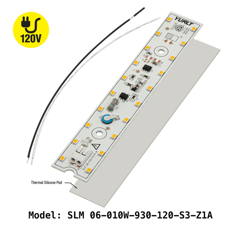 6 inch Slim LED Module Driverless Engine SLM 06-010W-930-120-S3-Z1A, 120V 10W 3000K(Warm White), lightsandparts