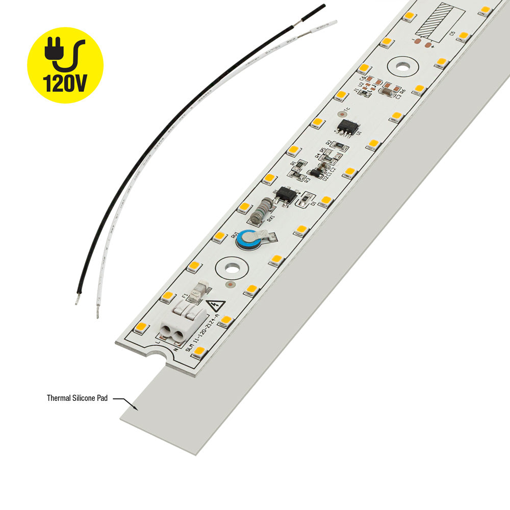 11 inch Slim LED Module Driverless Engine, 120V 10W 3000K(Warm White)