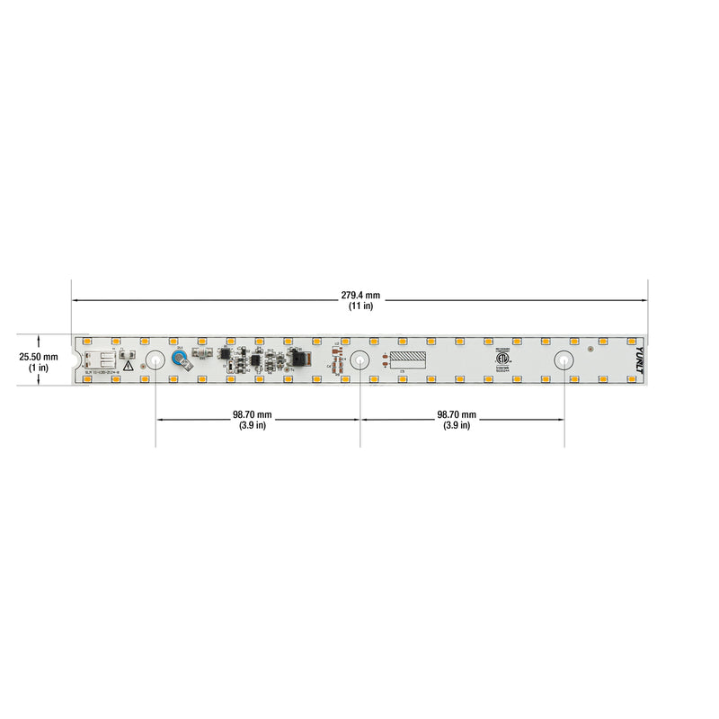 11 inch Slim LED Module Driverless Engine, 120V 15W 3000K(Warm White)