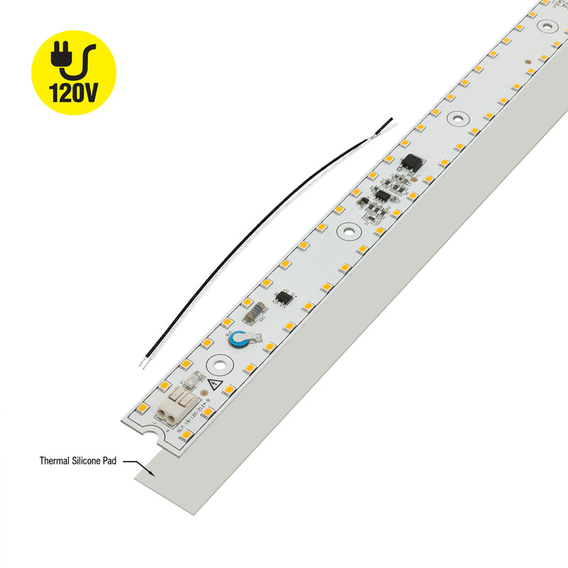 18 inch Slim LED Module Driverless Engine, 120V 15W 3000K(Warm White)