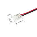 8mm Beetle LED Strip to Wire connector, BC-8MM-1S1W (Pack of 3)