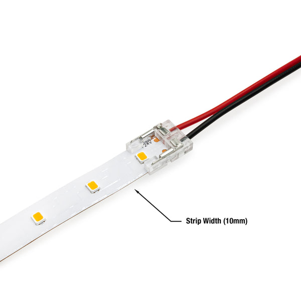 10mm Beetle LED Strip to Wire connector, VBD-BC-10MM-1S1W