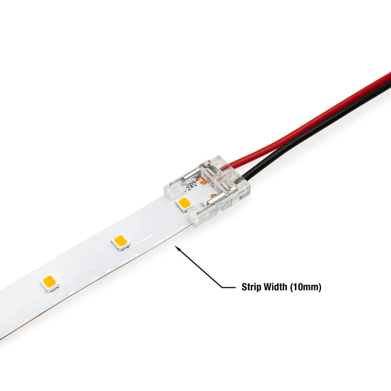 10mm Beetle LED Strip to Wire connector, VBD-BC-10MM-1S1W