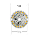 2 inch Round Disc LED Module DIS 02-005W-930-120-S1-Z1A (DIS 01-400-930-120-S1), 120V 5W 3000K(Warm White), lightsandparts