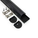 Type 10 Black, Linear Architectural LED Aluminum channel, 3Meters (118inches)