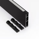 Type 43 Narrow Black hanging Aluminum LED Strip 3 Meters (118inches) - ledlightsandparts