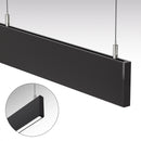 Type 43 Narrow Black hanging Aluminum LED Strip 3 Meters (118inches) - ledlightsandparts