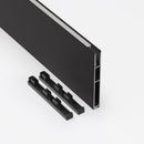 Type 44 Narrow Black hanging Aluminum LED Strip 3 Meters (118inches) - ledlightsandparts