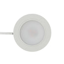 2R25-12V-White Round LED Cabinet Puck Light, 12V 2.5W CCT(2.4K, 2.7K, 3K, 3.5K, 4K, 5K), lightsandparts