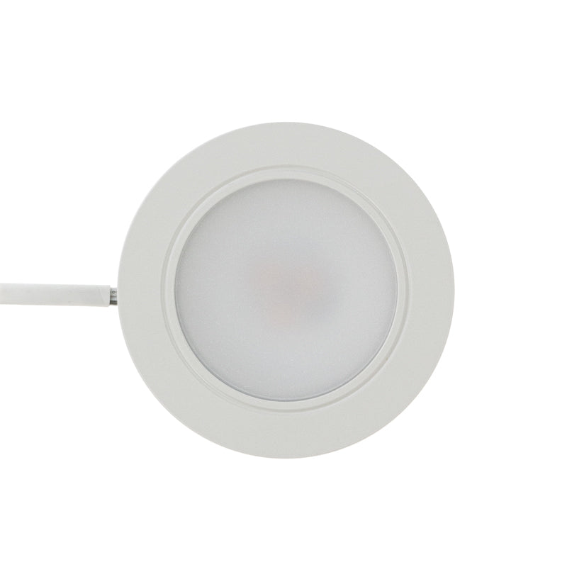 VBUN-2R25-12V-White Round LED Cabinet Puck Light (Shine Series), 12V 2.5W CCT(2.4K, 2.7K, 3K, 3.5K, 4K, 5K)