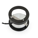 2R25-12V-Black Round LED Cabinet Puck Light, 12V 2.5W CCT(2.4K, 2.7K, 3K, 3.5K, 4K, 5K), lightsandparts