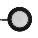 2R25-12V-Black Round LED Cabinet Puck Light, 12V 2.5W CCT(2.4K, 2.7K, 3K, 3.5K, 4K, 5K), lightsandparts
