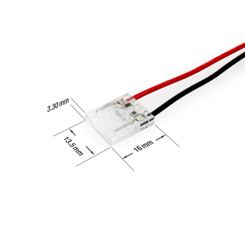 12mm Beetle LED Strip to Wire Connectors, VBD-BC-12MM-1S1W