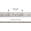 20M(65.6ft) Waterproof LED Strip HL2835, 24V 3(w/ft) 298(Lm/ft) CCT(3K, 4K), lightsandparts