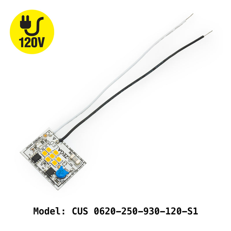 LED Module CUS 0620-250-930-120-S1, 120V 0.6W 3000K(Warm White), lightsandparts