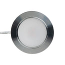 2R25-12V-Polished Chrome Round LED Cabinet Puck Light, 12V 2.5W CCT(2.4K, 2.7K, 3K, 3.5K, 4K, 5K), lightsandparts