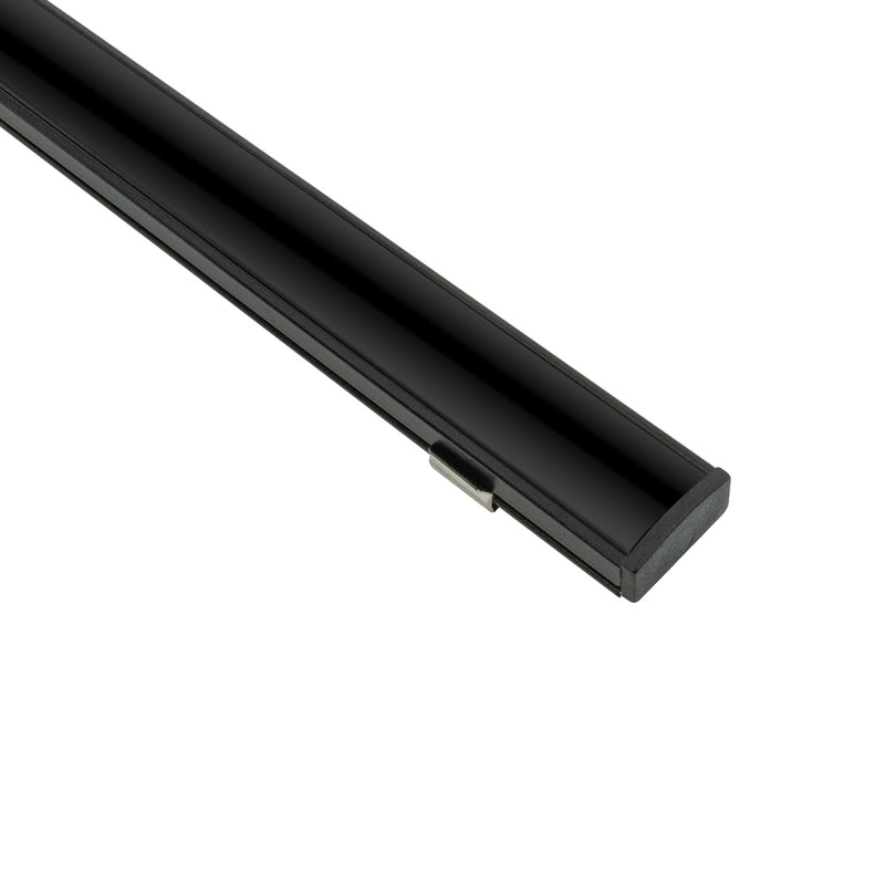Type 141 Black, Linear Architectural Light Fixture Profile VBD-CH-S55B, 3Meters (118inches), lightsandparts