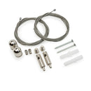 AIRC-6F-H3 Adjustable Aircraft Cables for Type 44 Hanging Aluminum Channels 6Ft, Pack of 2