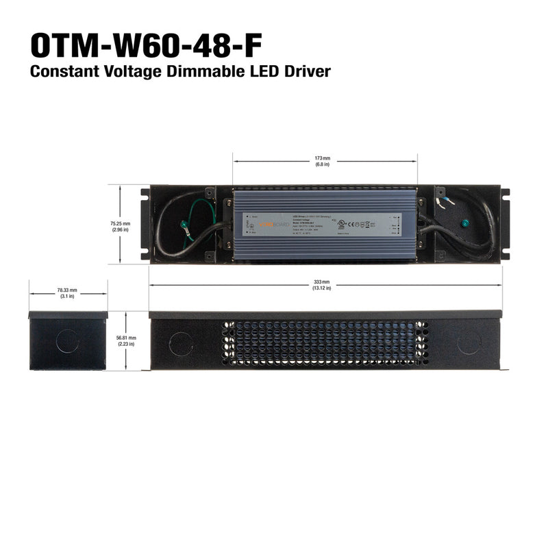 OTM-W60-48-F 0-10V Dimming Constant Voltage  LED Driver 48V 60W