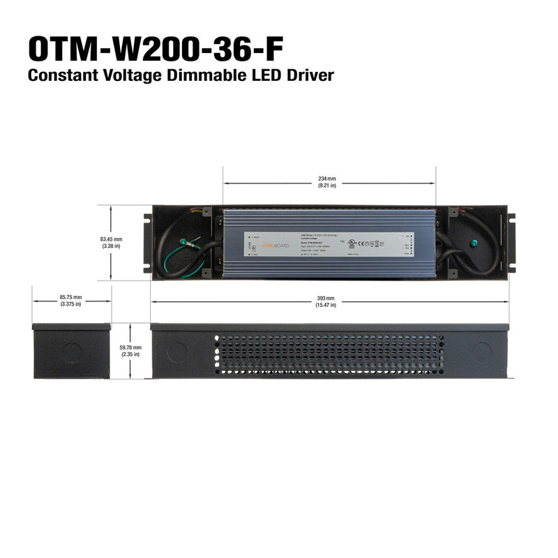 Constant Voltage 0-10V Dimming LED Driver 36V 200W OTM-W200-36F