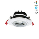 4 inch Round Recessed Gimbal Light Adjustable Canless AD-LED-4-S12W-5CCTWH-EY, 120V 12W 5CCT(2.7K, 3K, 3.5K, 4K, 5K), lights and parts