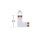 Pack of 3 PCB Type Single Color L Shape Connector (8mm) FPC8-L2A