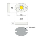8CBAC-084-48135-120-4000-G12 COB Paragon LED Module with GPH48135AC LED Holder, 120V 16W 4000K, lightsandparts
