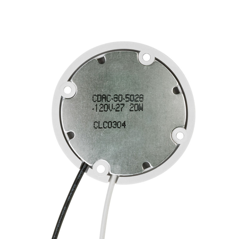 CDAC-080-05028-120-2700K COB Paragon LED Module with HT5828 LED Holder, 120V 20W 2700K, lightsandparts