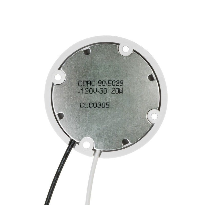 CDAC-080-05028-120-3000K COB Paragon LED Module with HT5828 LED Holder, 120V 20W 3000K