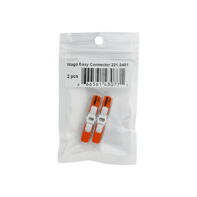 Wago Easy Connector 221-2401 Pack of 2