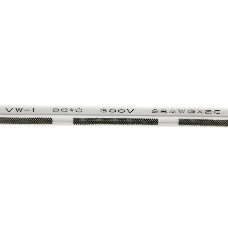 White Wire AWG Gauge 22 Pack Of 20 Feet - ledlightsandparts