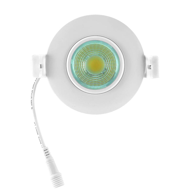 3 inch LED Recessed Light Gimbal 120V 8W Adjustable CCT White - ledlightsandparts